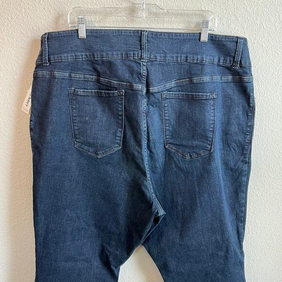 New Old Navy Rockstar Jeans Women's 24 Plus Short Skinny Mid Rise Sculpt Stretch - Picture 6 of 9